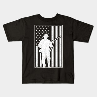 Hunter Hunting Flag Kids T-Shirt